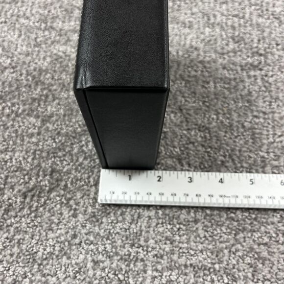 WOLF Jewelry Box Organizer Ring Earring Case LusterLoc Black Travel Case - Picture 12 of 13